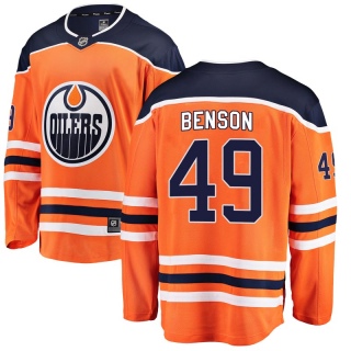 Men's Tyler Benson Edmonton Oilers Fanatics Branded Home Jersey - Breakaway Orange