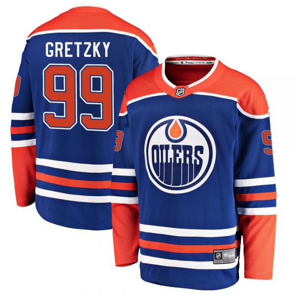 Men's Wayne Gretzky Edmonton Oilers Fanatics Branded Alternate Jersey - Breakaway Royal