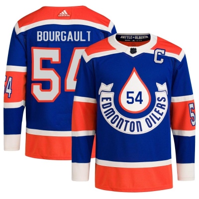Men's Xavier Bourgault Edmonton Oilers Adidas 2023 Heritage Classic Primegreen Jersey - Authentic Royal