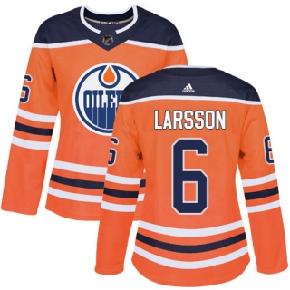 Women's Adam Larsson Edmonton Oilers Adidas Home Jersey - Authentic Orange