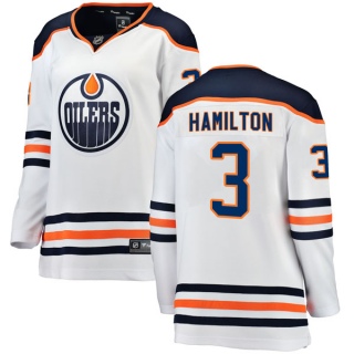 Women's Al Hamilton Edmonton Oilers Fanatics Branded Away Breakaway Jersey - Authentic White