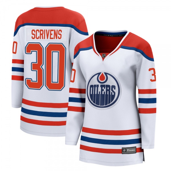 Women's Ben Scrivens Edmonton Oilers Fanatics Branded 2020/21 Special Edition Jersey - Breakaway White