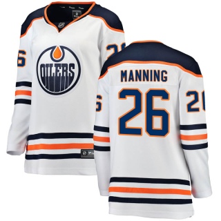 Women's Brandon Manning Edmonton Oilers Fanatics Branded Away Jersey - Breakaway White