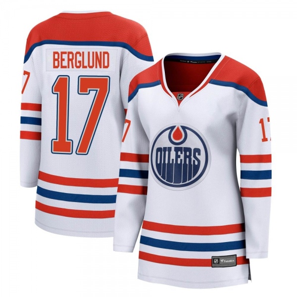 Women's Carl Berglund Edmonton Oilers Fanatics Branded 2020/21 Special Edition Jersey - Breakaway White