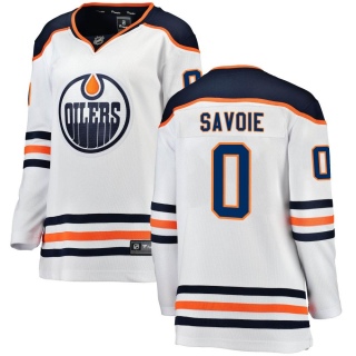 Women's Carter Savoie Edmonton Oilers Fanatics Branded Away Jersey - Breakaway White