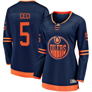 Women's Cody Ceci Edmonton Oilers Fanatics Branded Alternate 2018/19 Jersey - Breakaway Navy