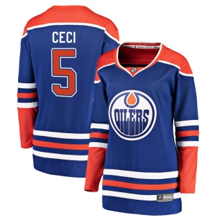 Women's Cody Ceci Edmonton Oilers Fanatics Branded Alternate Jersey - Breakaway Royal