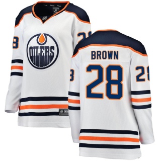 Women's Connor Brown Edmonton Oilers Fanatics Branded Away Jersey - Breakaway White
