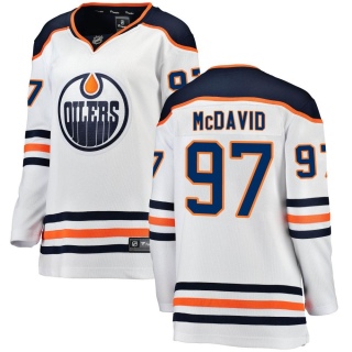 Women's Connor McDavid Edmonton Oilers Fanatics Branded Away Breakaway Jersey - Authentic White