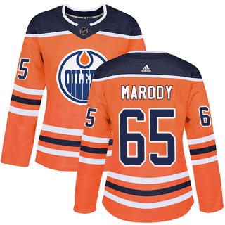 Women's Cooper Marody Edmonton Oilers Adidas r Home Jersey - Authentic Orange