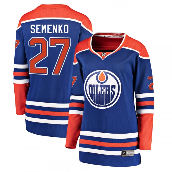 Women's Dave Semenko Edmonton Oilers Fanatics Branded Alternate Jersey - Breakaway Royal