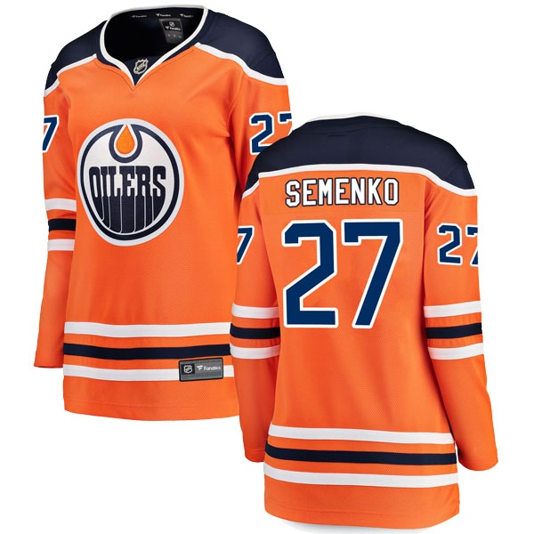 Women's Dave Semenko Edmonton Oilers Fanatics Branded r Home Breakaway Jersey - Authentic Orange