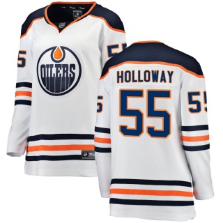 Women's Dylan Holloway Edmonton Oilers Fanatics Branded Away Jersey - Breakaway White