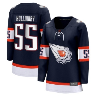 Women's Dylan Holloway Edmonton Oilers Fanatics Branded Special Edition 2.0 Jersey - Breakaway Navy