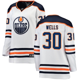 Women's Dylan Wells Edmonton Oilers Fanatics Branded Away Jersey - Breakaway White