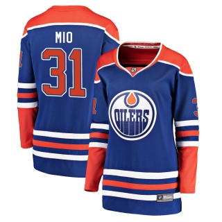 Women's Eddie Mio Edmonton Oilers Fanatics Branded Alternate Jersey - Breakaway Royal