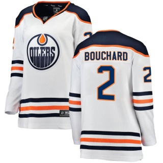 Women's Evan Bouchard Edmonton Oilers Fanatics Branded Away Jersey - Breakaway White