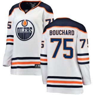 Women's Evan Bouchard Edmonton Oilers Fanatics Branded ized Away Jersey - Breakaway White