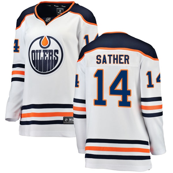 Women's Glen Sather Edmonton Oilers Fanatics Branded Away Breakaway Jersey - Authentic White