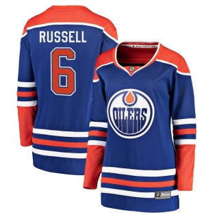 Women's Kris Russell Edmonton Oilers Fanatics Branded Alternate Jersey - Breakaway Royal