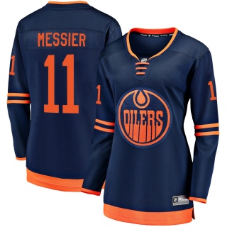 Women's Mark Messier Edmonton Oilers Fanatics Branded Alternate 2018/19 Jersey - Breakaway Navy