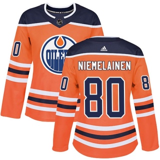 Women's Markus Niemelainen Edmonton Oilers Adidas r Home Jersey - Authentic Orange