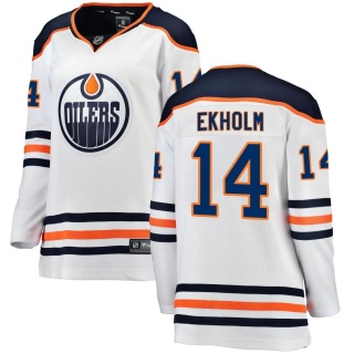Women's Mattias Ekholm Edmonton Oilers Fanatics Branded Away Jersey - Breakaway White
