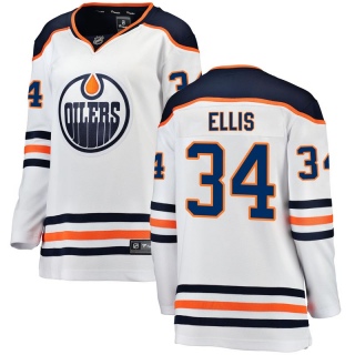 Women's Nick Ellis Edmonton Oilers Fanatics Branded Away Jersey - Breakaway White