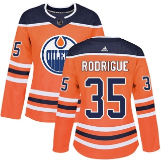 Women's Olivier Rodrigue Edmonton Oilers Adidas r Home Jersey - Authentic Orange