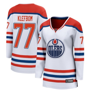 Women's Oscar Klefbom Edmonton Oilers Fanatics Branded 2020/21 Special Edition Jersey - Breakaway White