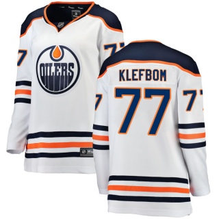 Women's Oscar Klefbom Edmonton Oilers Fanatics Branded Away Breakaway Jersey - Authentic White