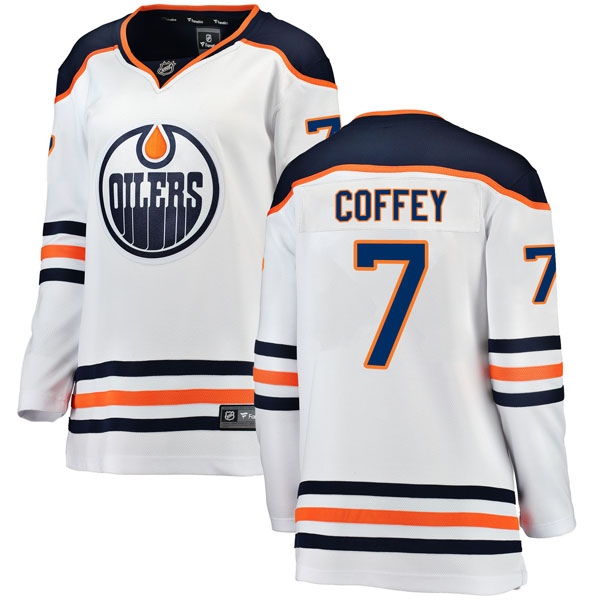 Women's Paul Coffey Edmonton Oilers Fanatics Branded Away Breakaway Jersey - Authentic White