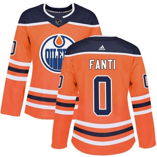 Women's Ryan Fanti Edmonton Oilers Adidas r Home Jersey - Authentic Orange