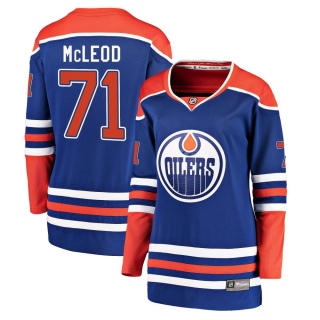 Women's Ryan McLeod Edmonton Oilers Fanatics Branded Alternate Jersey - Breakaway Royal