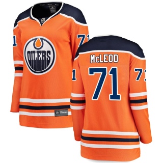 Women's Ryan McLeod Edmonton Oilers Fanatics Branded Home Jersey - Breakaway Orange