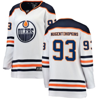 Women's Ryan Nugent-Hopkins Edmonton Oilers Fanatics Branded Away Breakaway Jersey - Authentic White