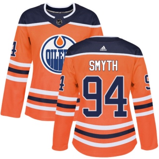 Women's Ryan Smyth Edmonton Oilers Adidas Home Jersey - Authentic Orange