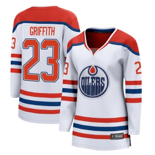 Women's Seth Griffith Edmonton Oilers Fanatics Branded 2020/21 Special Edition Jersey - Breakaway White