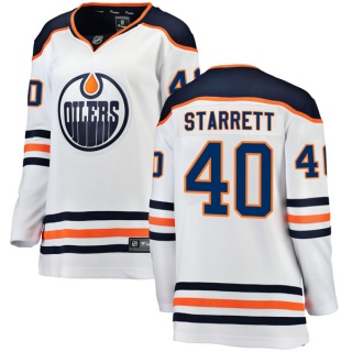 Women's Shane Starrett Edmonton Oilers Fanatics Branded Away Breakaway Jersey - Authentic White