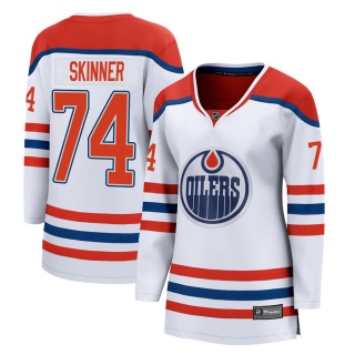 Women's Stuart Skinner Edmonton Oilers Fanatics Branded 2020/21 Special Edition Jersey - Breakaway White