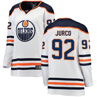 Women's Tomas Jurco Edmonton Oilers Fanatics Branded Away Jersey - Breakaway White