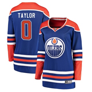 Women's Ty Taylor Edmonton Oilers Fanatics Branded Alternate Jersey - Breakaway Royal