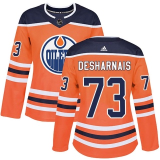 Women's Vincent Desharnais Edmonton Oilers Adidas r Home Jersey - Authentic Orange