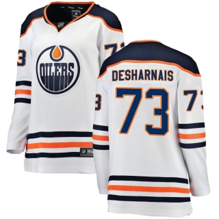 Women's Vincent Desharnais Edmonton Oilers Fanatics Branded Away Jersey - Breakaway White