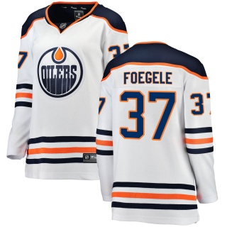 Women's Warren Foegele Edmonton Oilers Fanatics Branded Away Jersey - Breakaway White