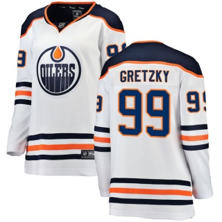 Women's Wayne Gretzky Edmonton Oilers Fanatics Branded Away Jersey - Breakaway White
