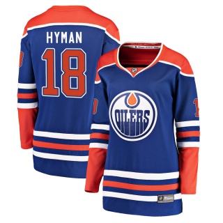 Women's Zach Hyman Edmonton Oilers Fanatics Branded Alternate Jersey - Breakaway Royal