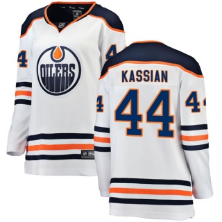 Women's Zack Kassian Edmonton Oilers Fanatics Branded Away Breakaway Jersey - Authentic White