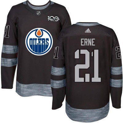 Youth Adam Erne Edmonton Oilers 1917- 100th Anniversary Jersey - Authentic Black