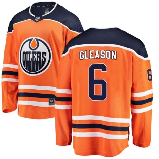 Youth Ben Gleason Edmonton Oilers Fanatics Branded Home Jersey - Breakaway Orange